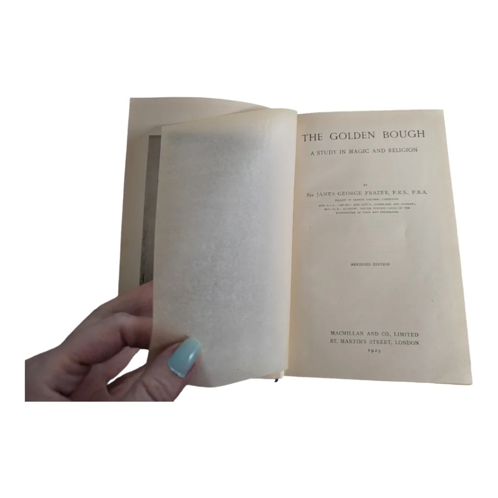 Vintage The Golden Bough A Study in Magic and Religion Sir James George 1929